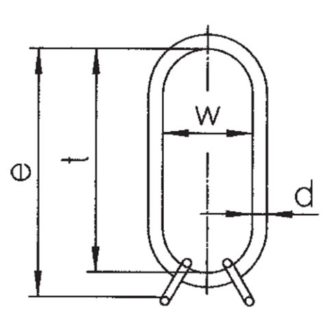 VLW Oversize Master Link Assembly Drawing