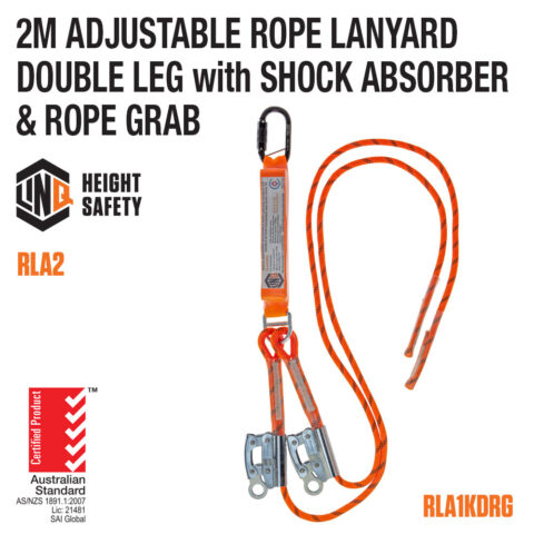 Adjustable Double Rope Lanyard RLA2KDRG