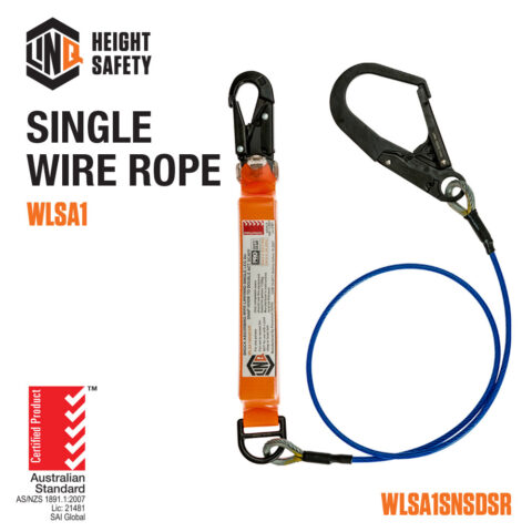 Single Leg Wire Rope Lanyard Code WLSA1SNSDSR